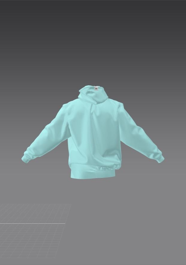 Hoodie model Free 3D model_2