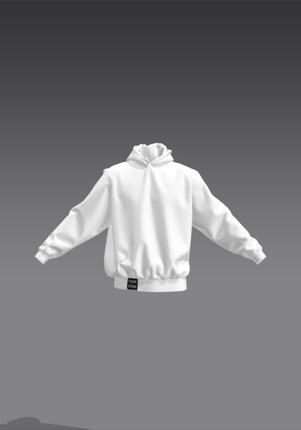 Hoodie model Free 3D model_1