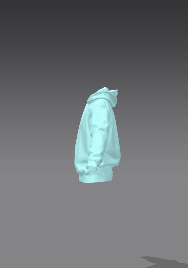 Hoodie model Free 3D model_6