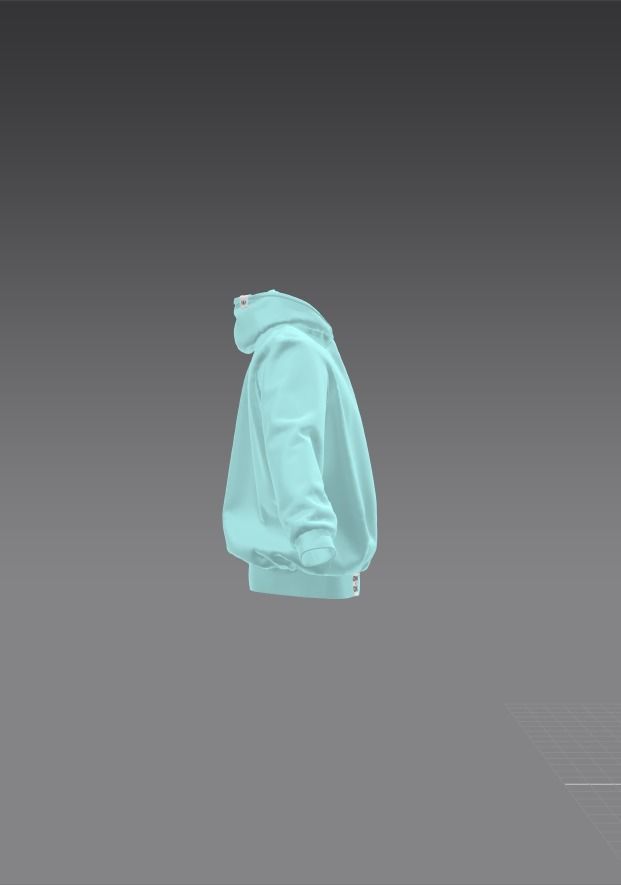 Hoodie model Free 3D model_4