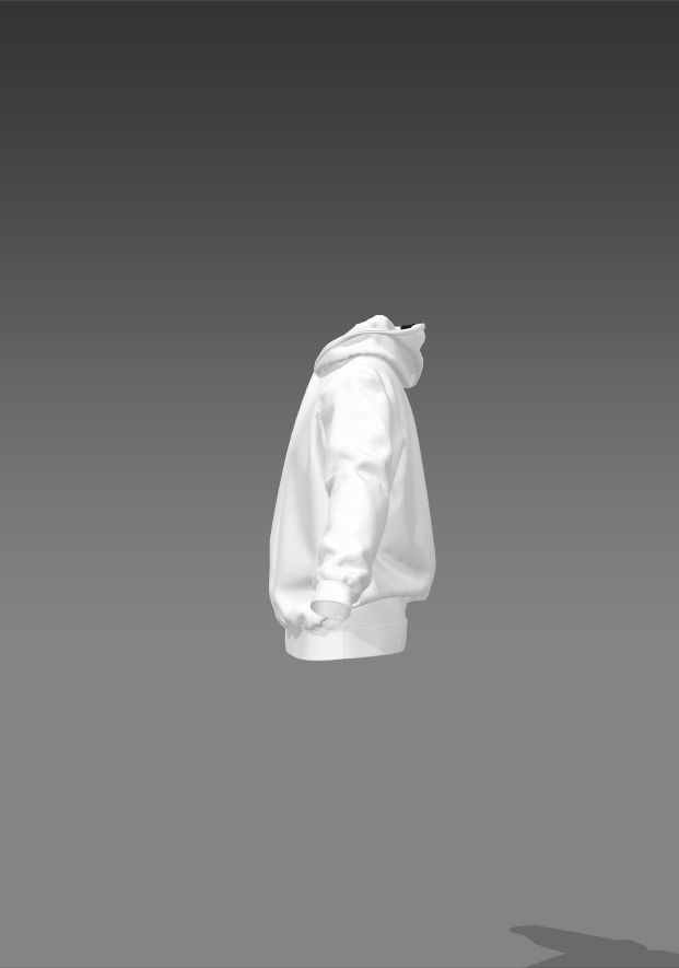 Hoodie model Free 3D model_7