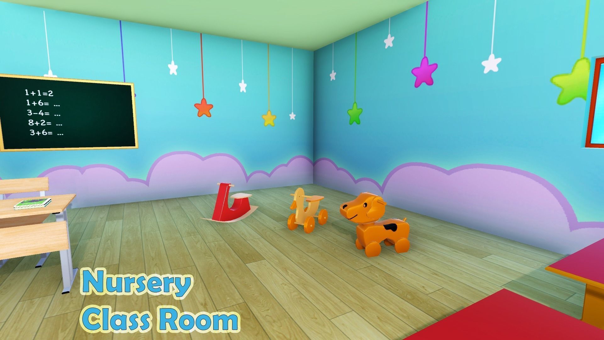 Nursery School Class Room Models Low-poly 3D model_5