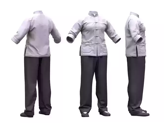 Female Martial Outfit 6 Low-poly 3D model Female Martial Outfit 6 Low-poly 3D model