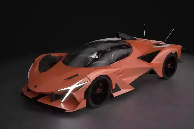  Apollo EVO Super Car 3D model