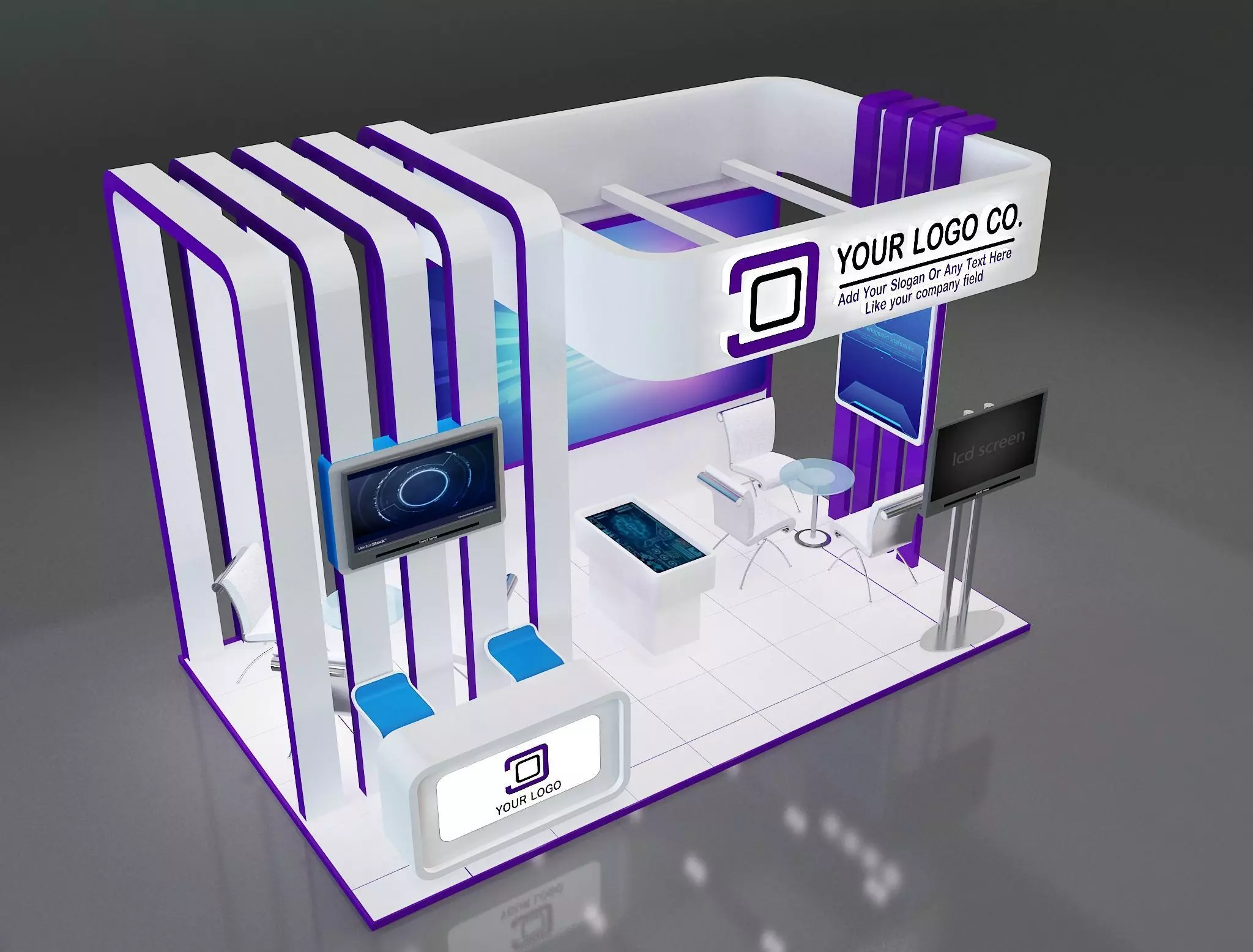 Booth Stand Exhibition a647c 3D model