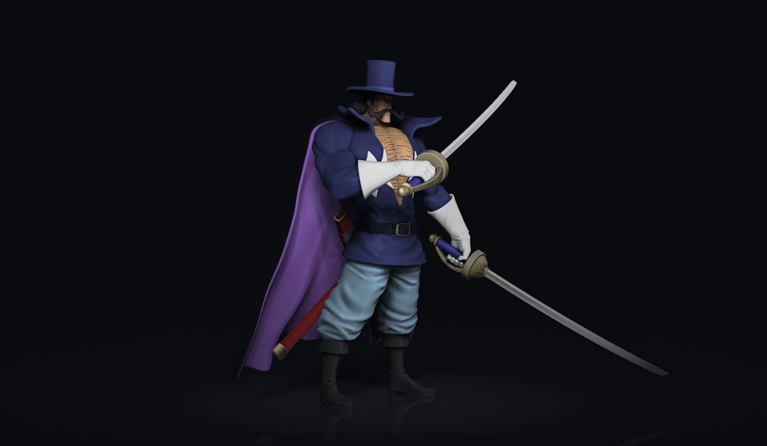 Vista One Piece Figure 3D print model_1