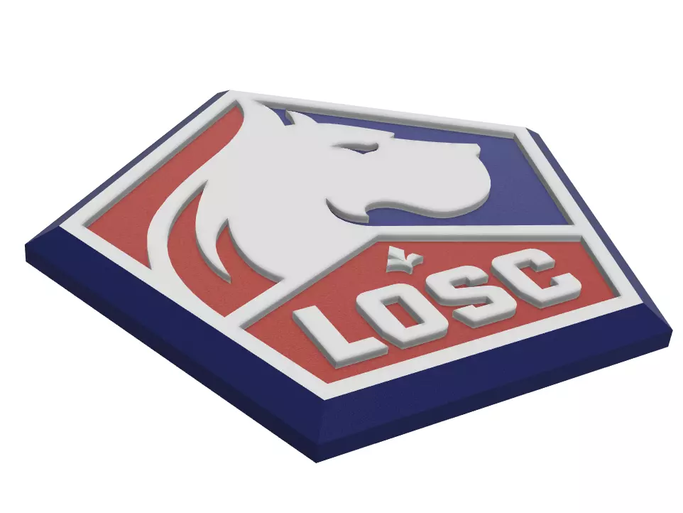 OSC Lille Wall Sign 3D print model