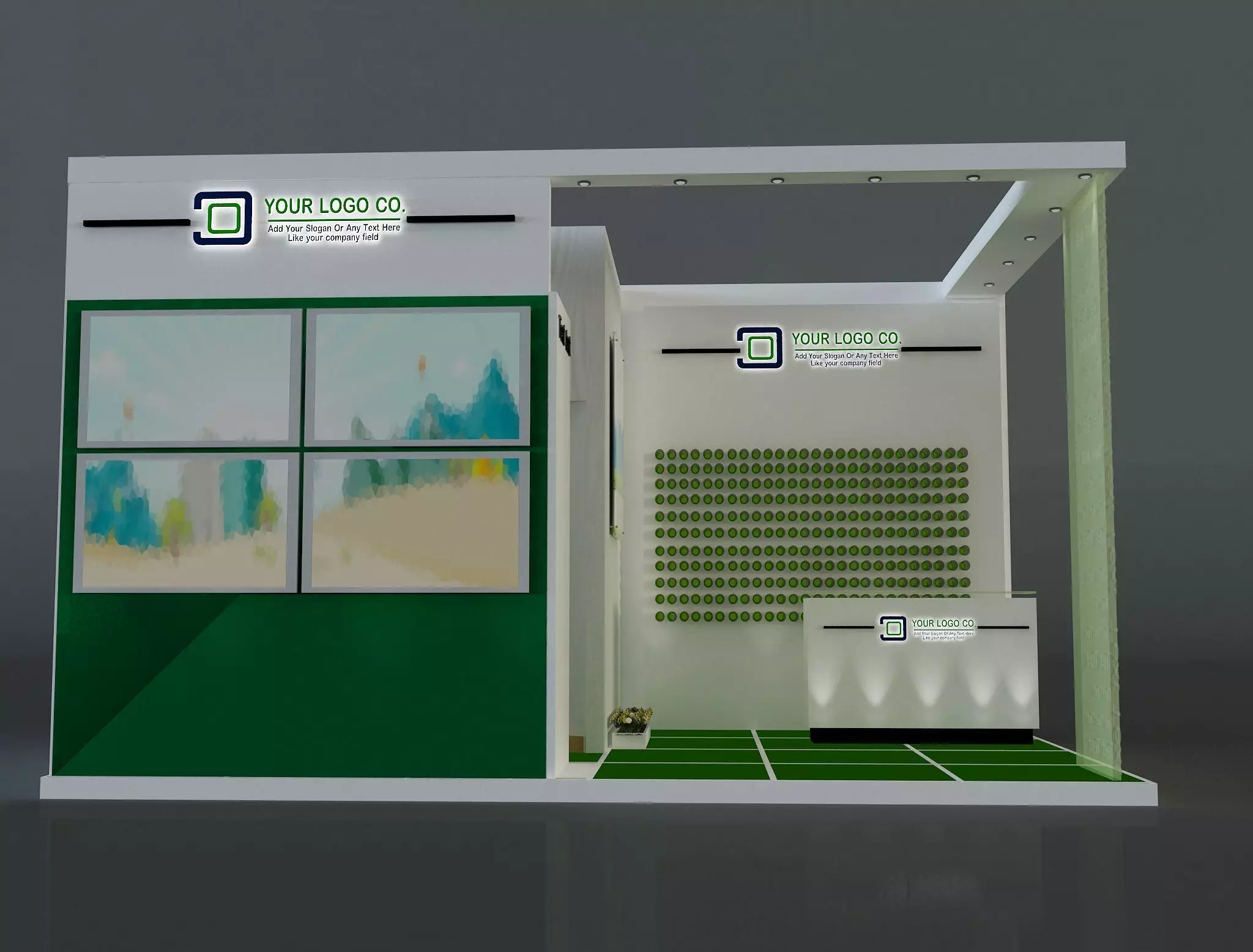 Booth Exhibition Stand a648b  3D model_0