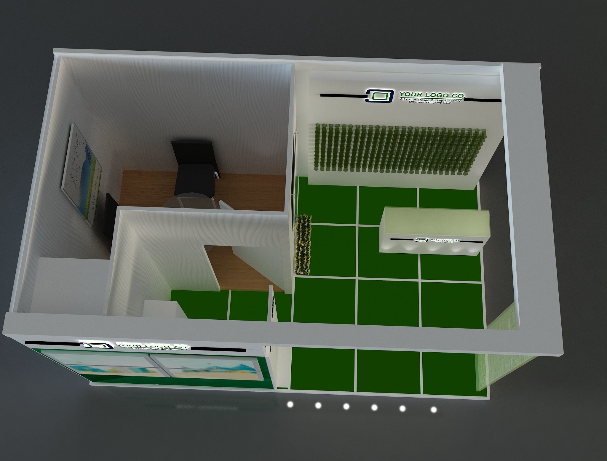 Booth Exhibition Stand a648b  3D model_6