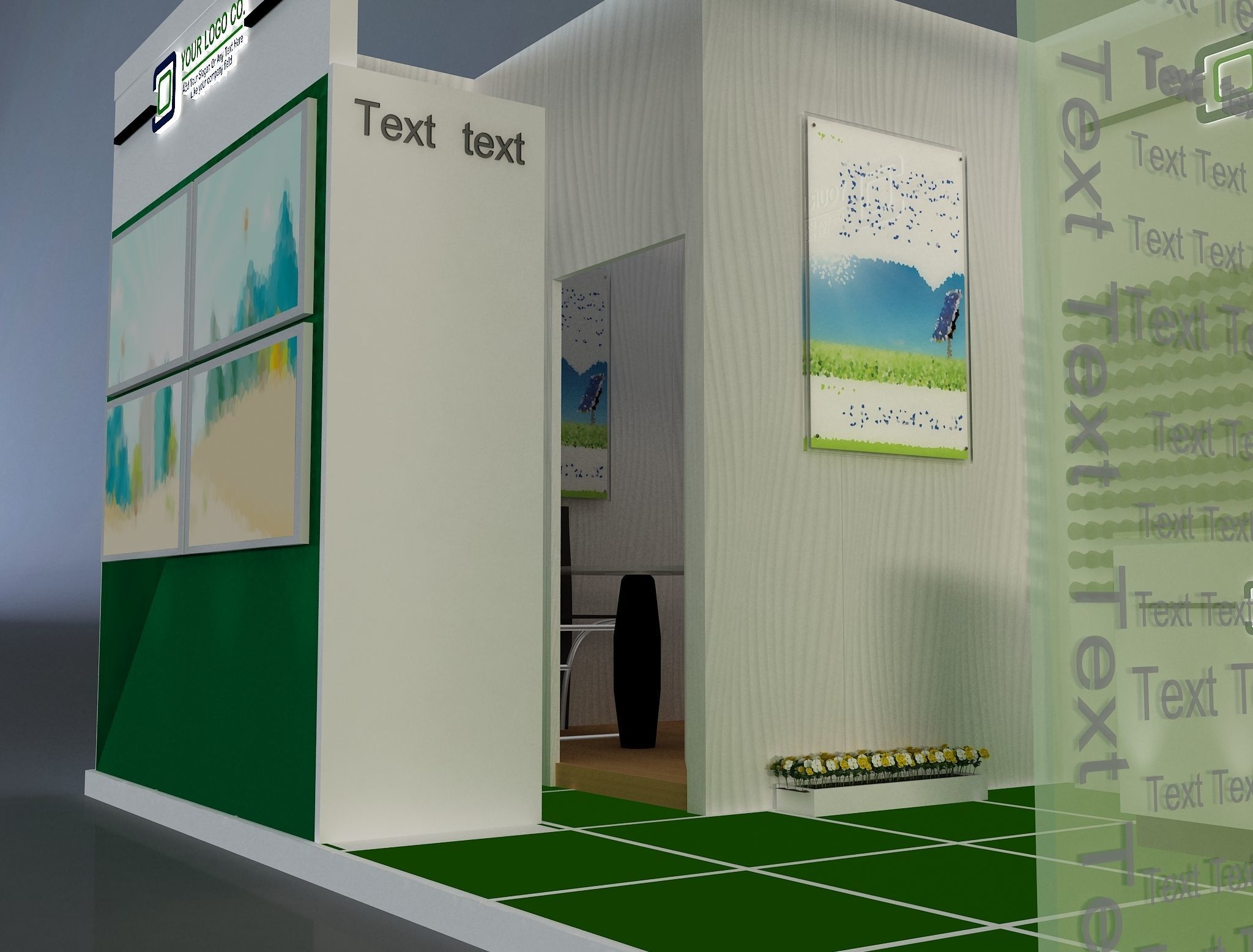 Booth Exhibition Stand a648b  3D model_10