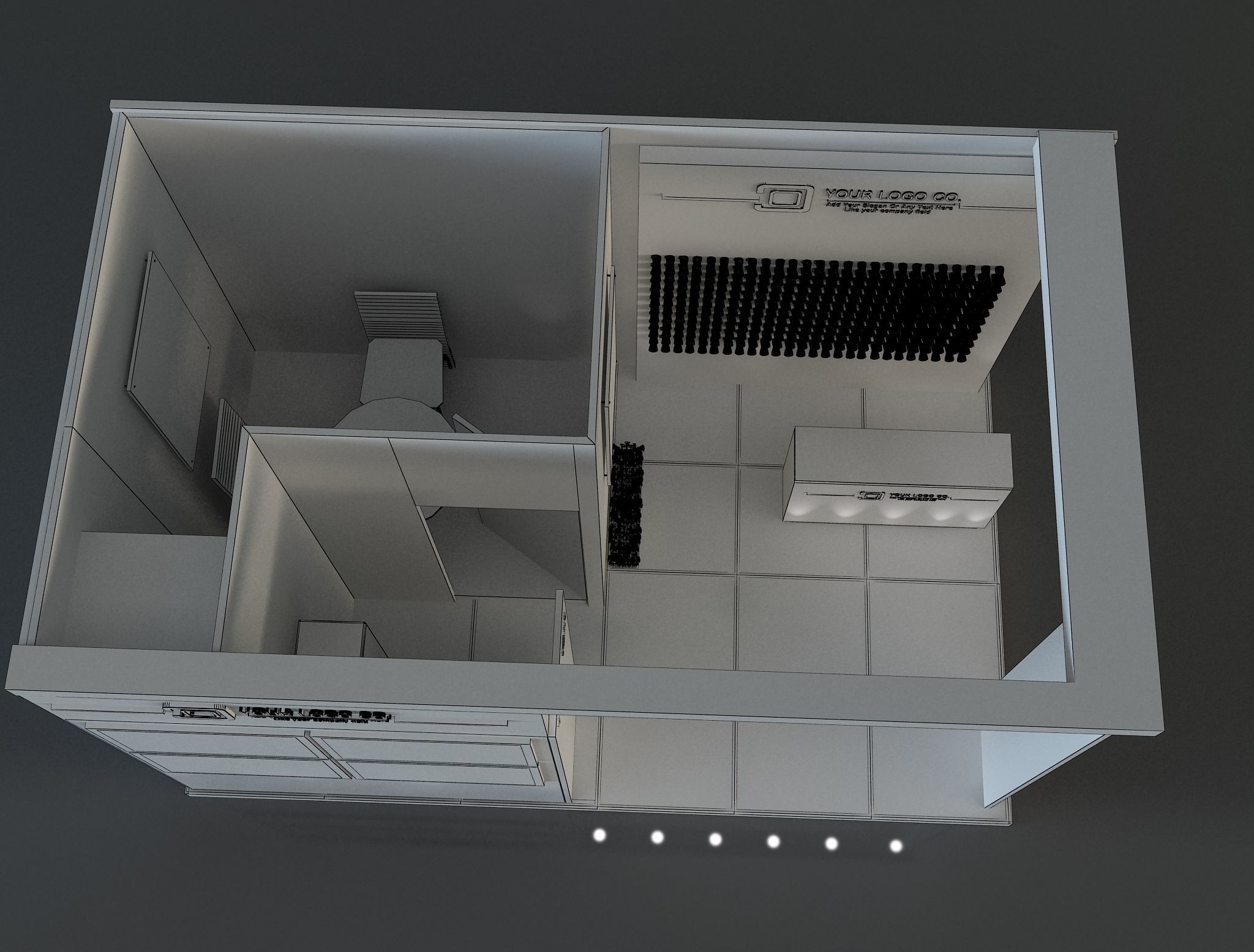 Booth Exhibition Stand a648b  3D model_7