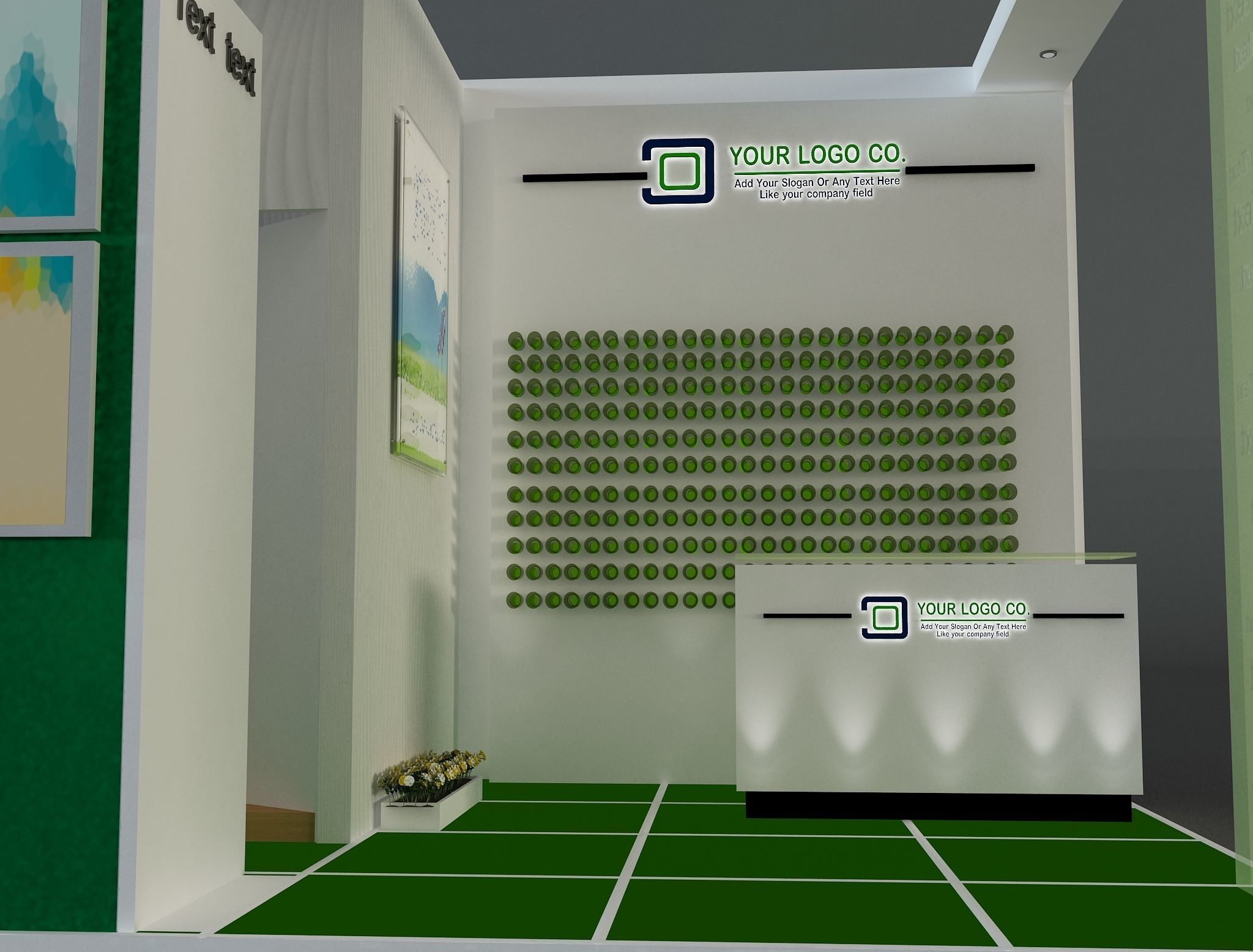 Booth Exhibition Stand a648b  3D model_4