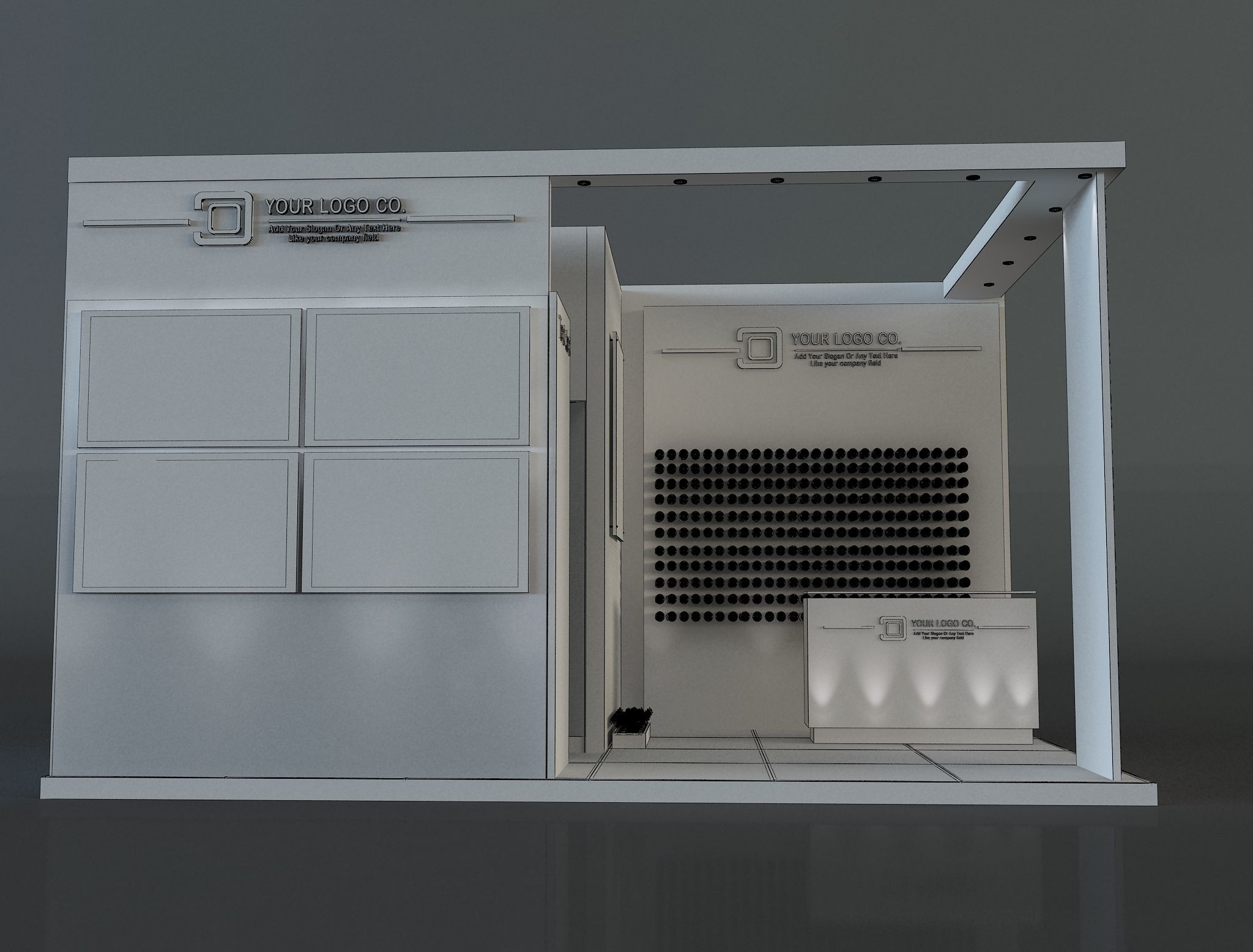 Booth Exhibition Stand a648b  3D model_1