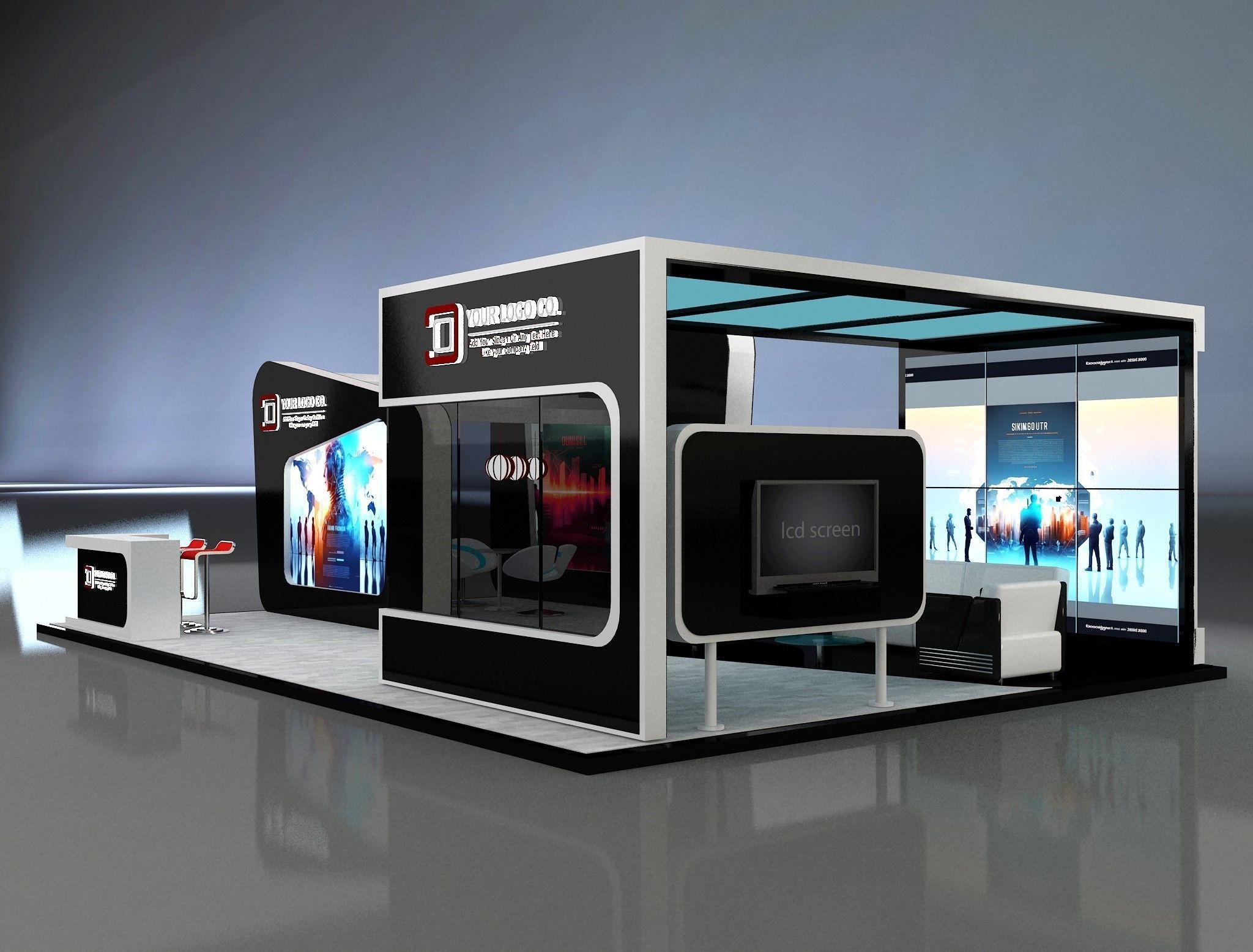 Booth Exhibition Stand a649a  3D model_8