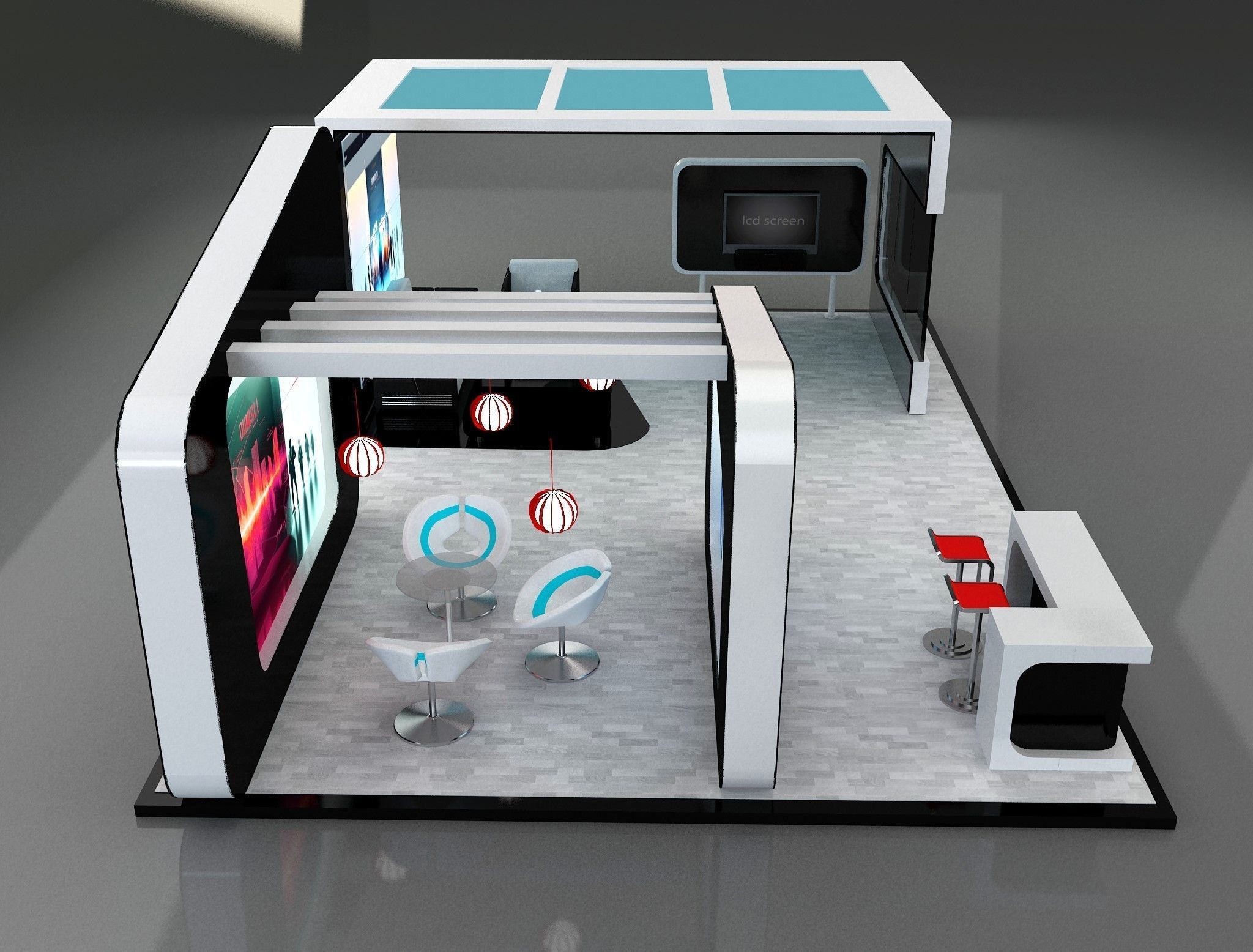 Booth Exhibition Stand a649a  3D model_12