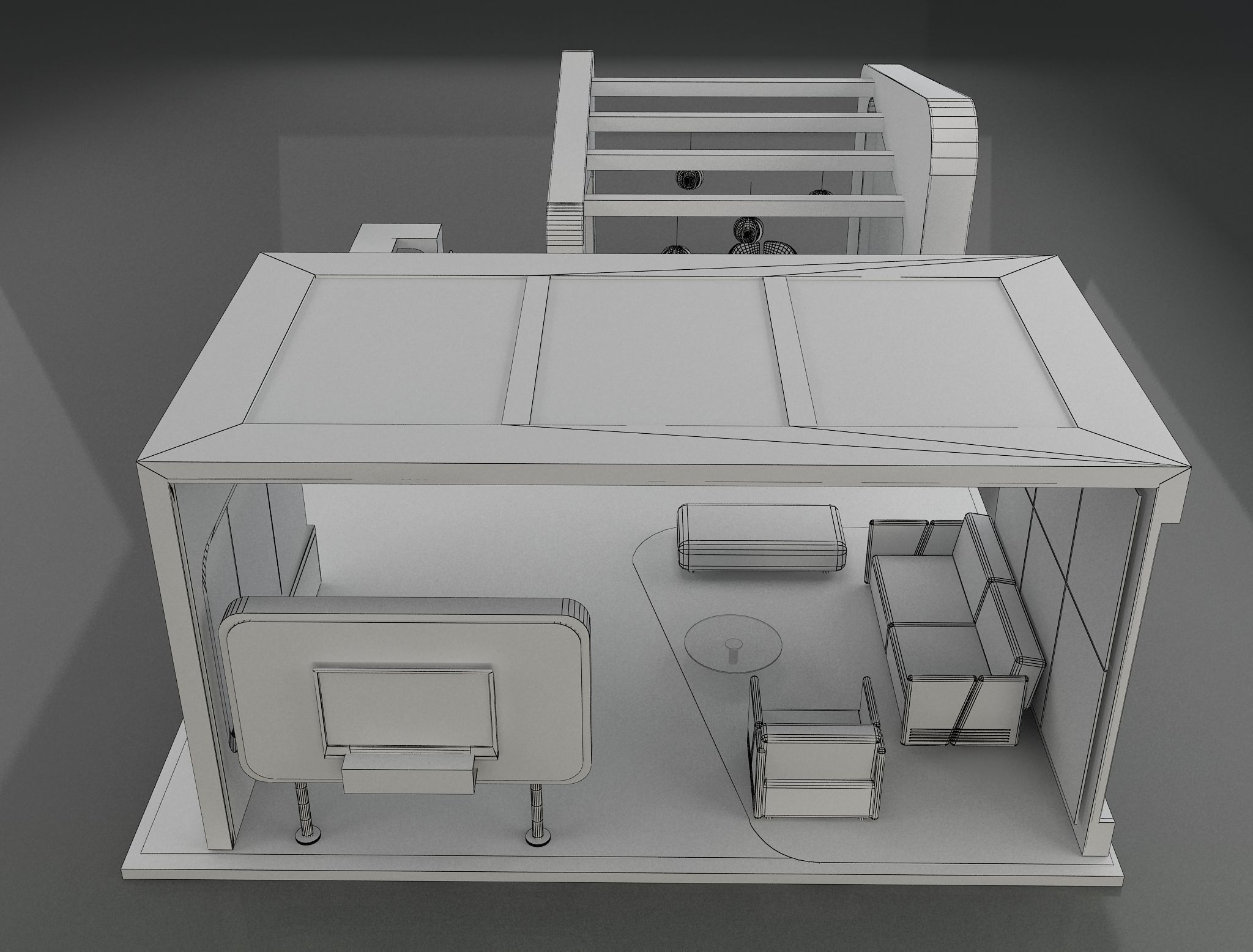 Booth Exhibition Stand a649a  3D model_7