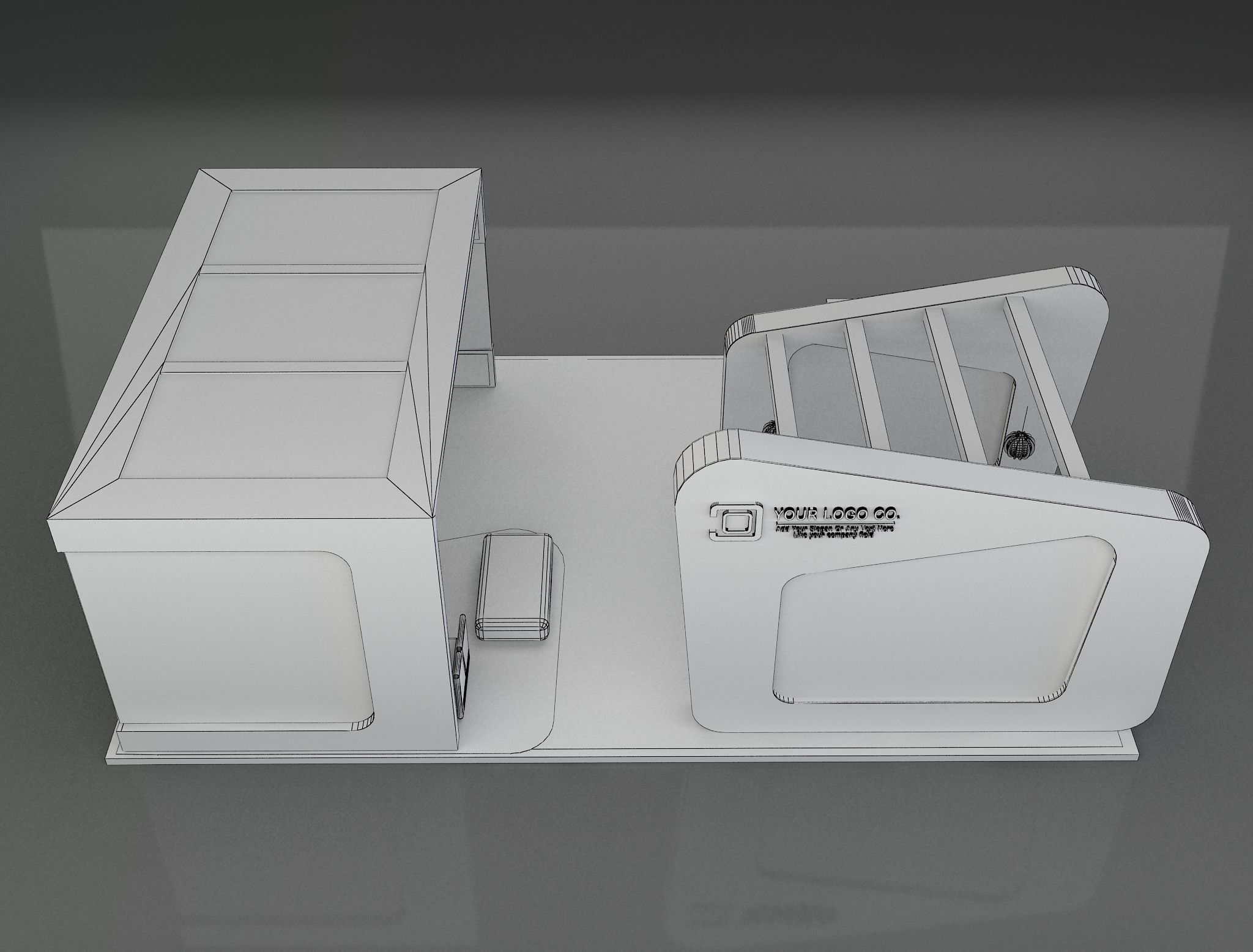 Booth Exhibition Stand a649a  3D model_15