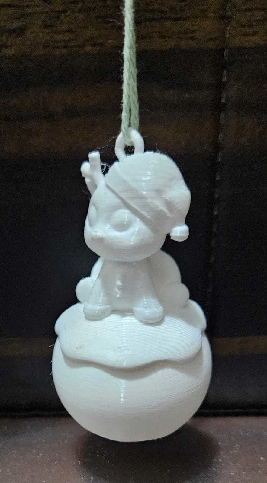 Reindeer Christmas Ball 3D print model_10