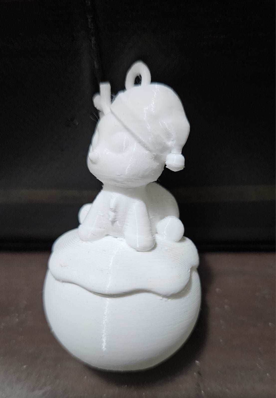 Reindeer Christmas Ball 3D print model_9