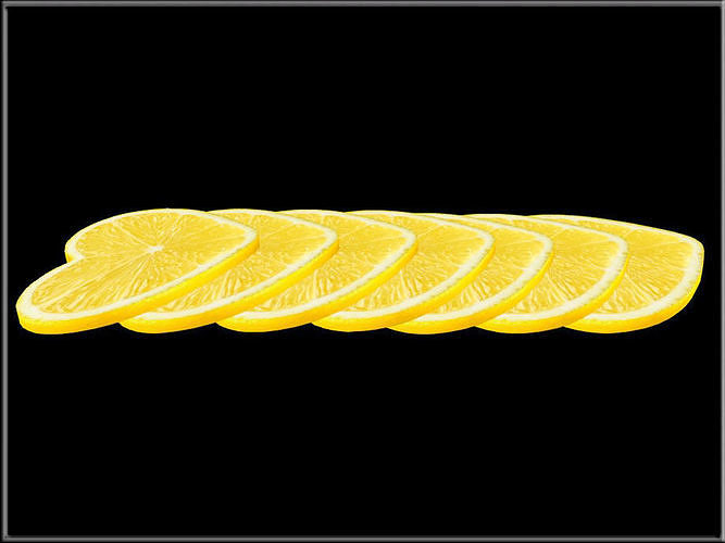 Heart shaped Lemon - All in One Low-poly 3D model 3