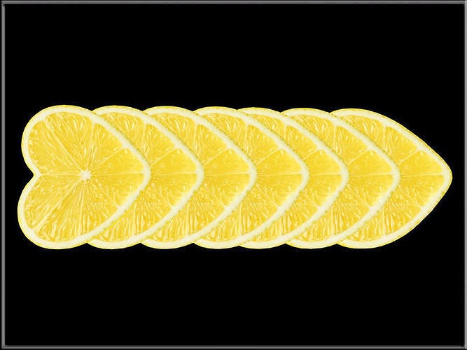 Heart shaped Lemon - All in One Low-poly 3D model 2