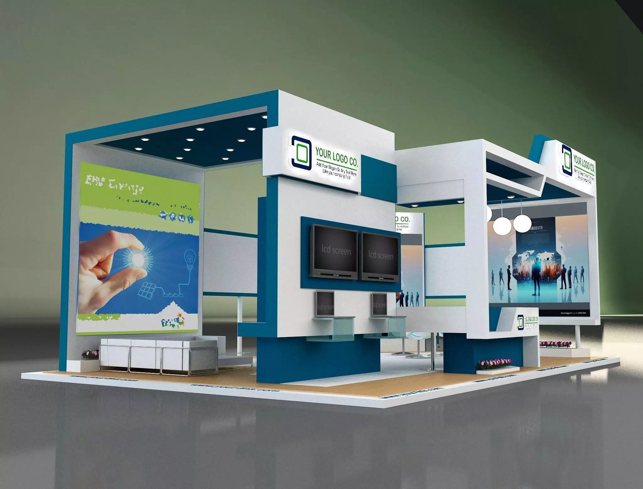 Booth Exhibition Stand a649b 3D model_0