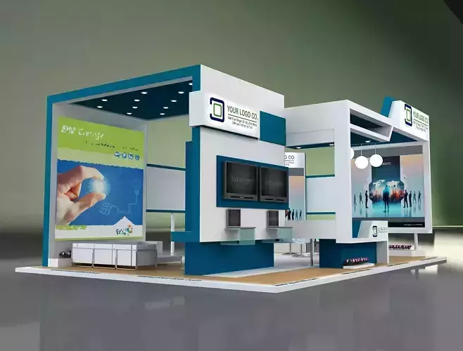 Booth Exhibition Stand a649b 3D model