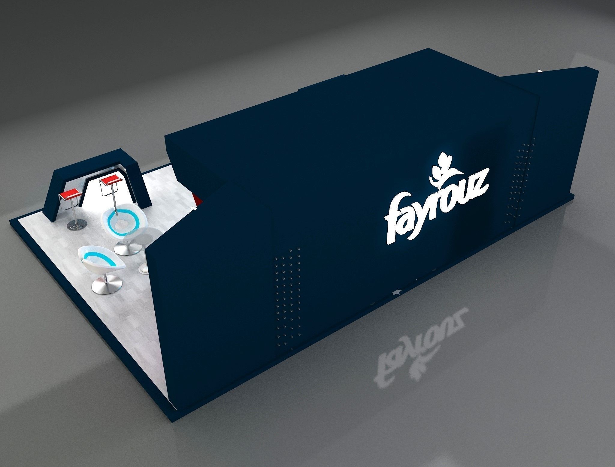 Booth Exhibition Stand a649c 3D model_10