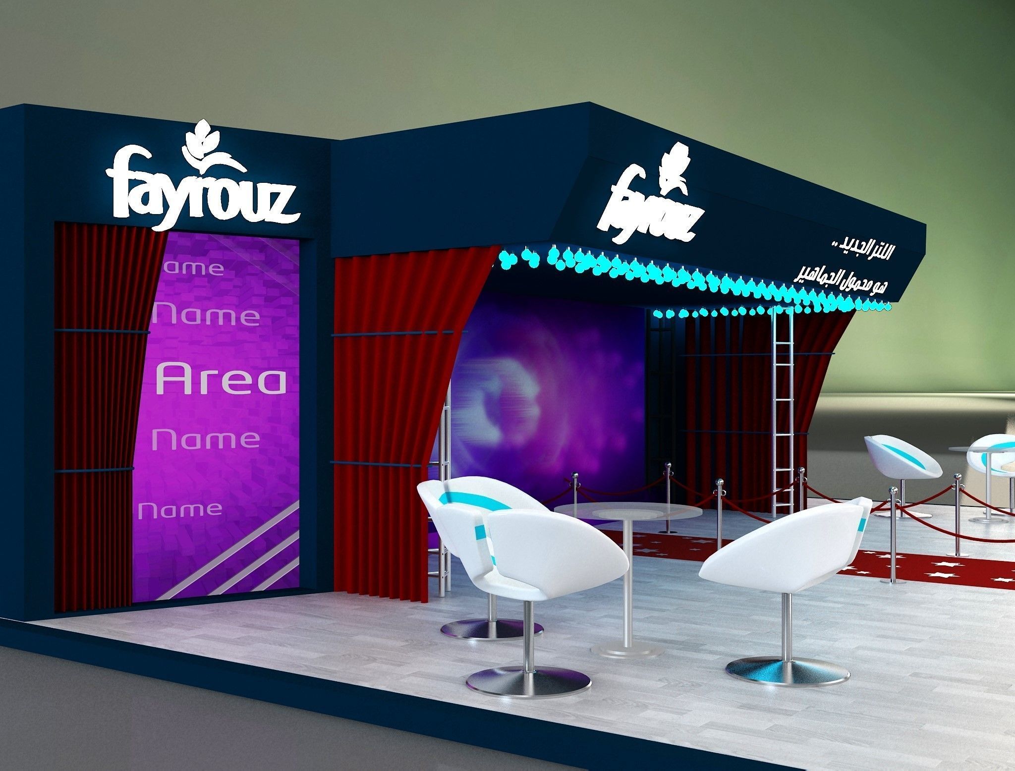 Booth Exhibition Stand a649c 3D model_2