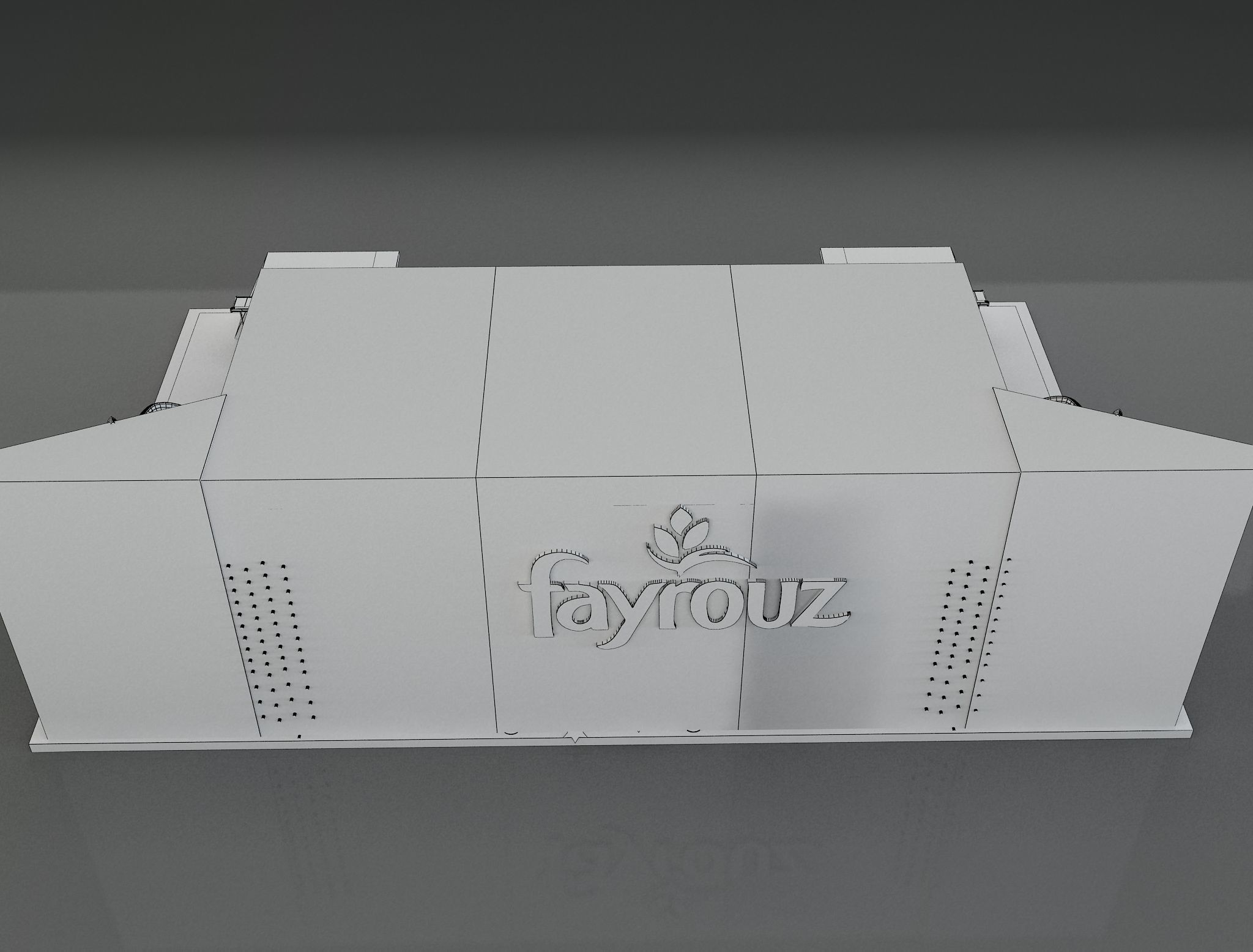 Booth Exhibition Stand a649c 3D model_13