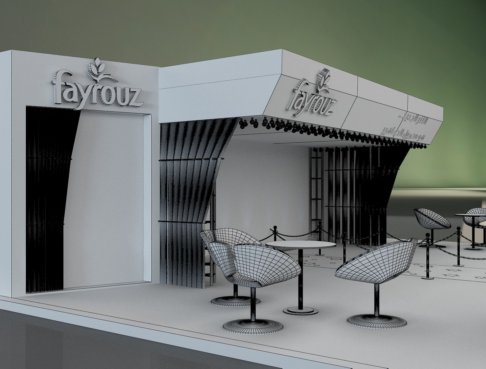 Booth Exhibition Stand a649c 3D model_3