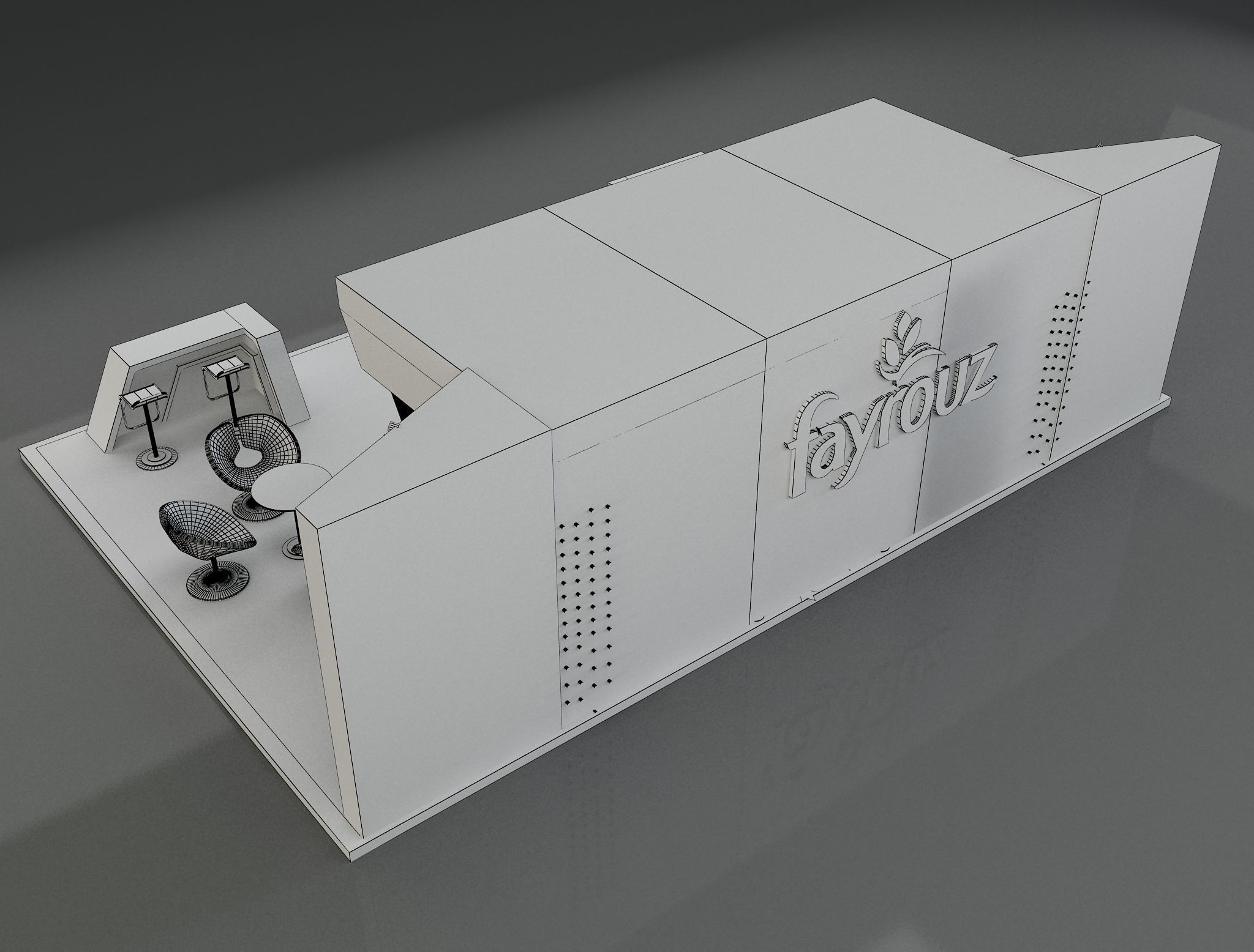 Booth Exhibition Stand a649c 3D model_11