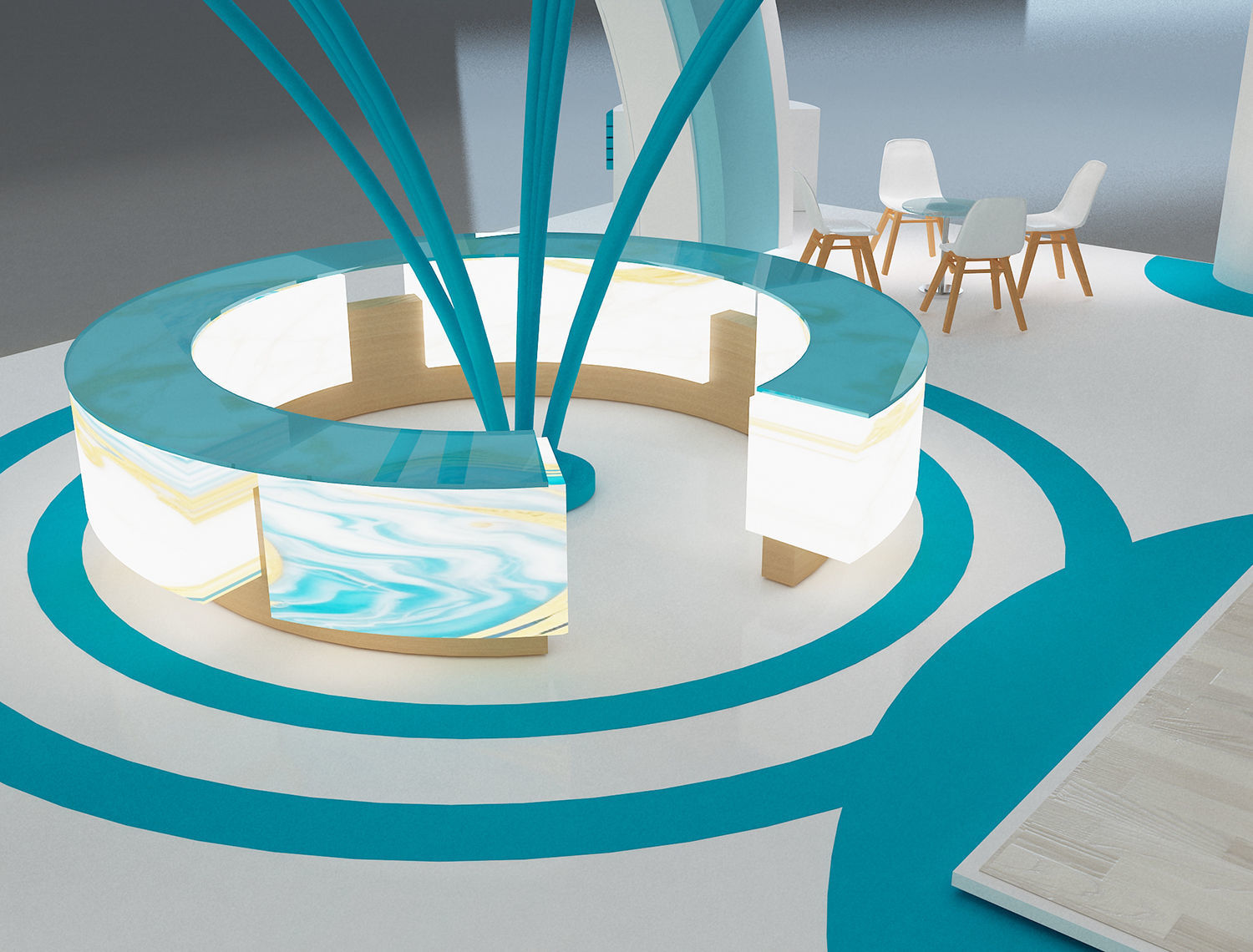 Booth Exhibition Stand a650 3D model_10