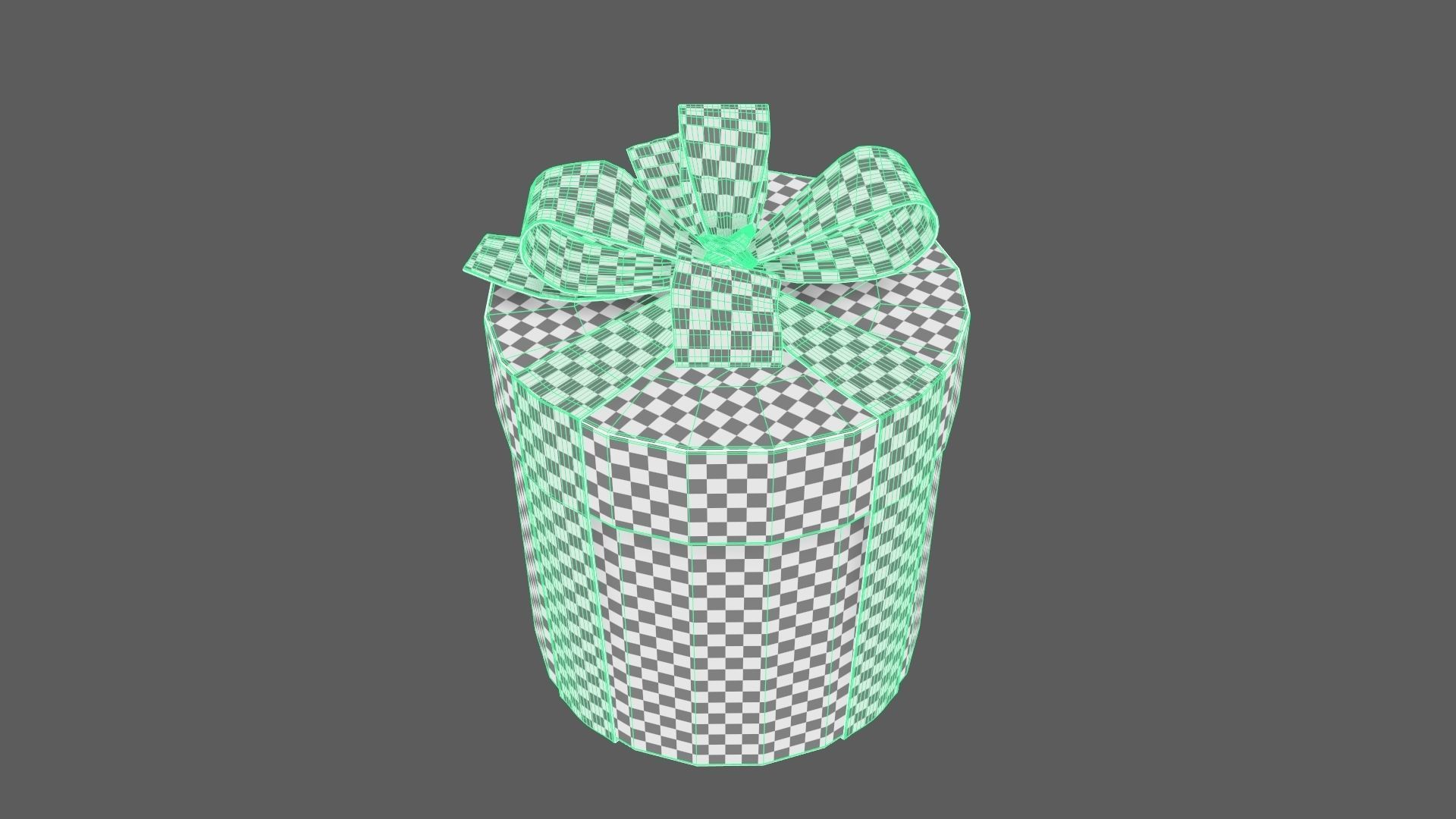 Christmas Gift Box 07 - V3 Low-poly 3D model_11
