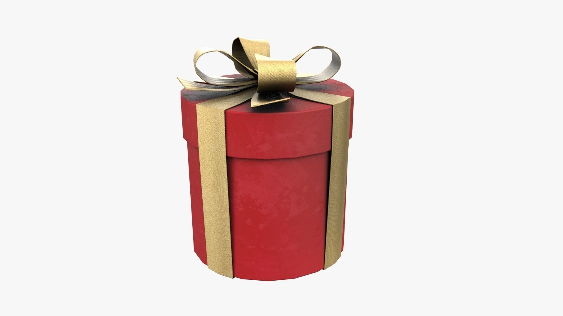 Christmas Gift Box 07 - V3 Low-poly 3D model_2