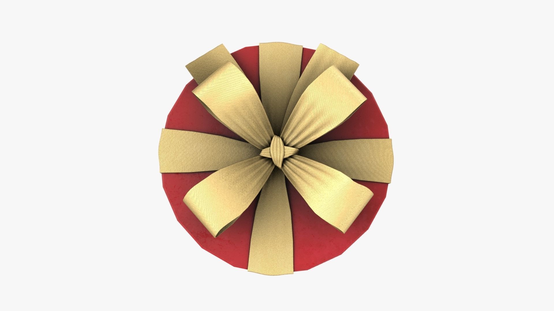 Christmas Gift Box 07 - V3 Low-poly 3D model_4