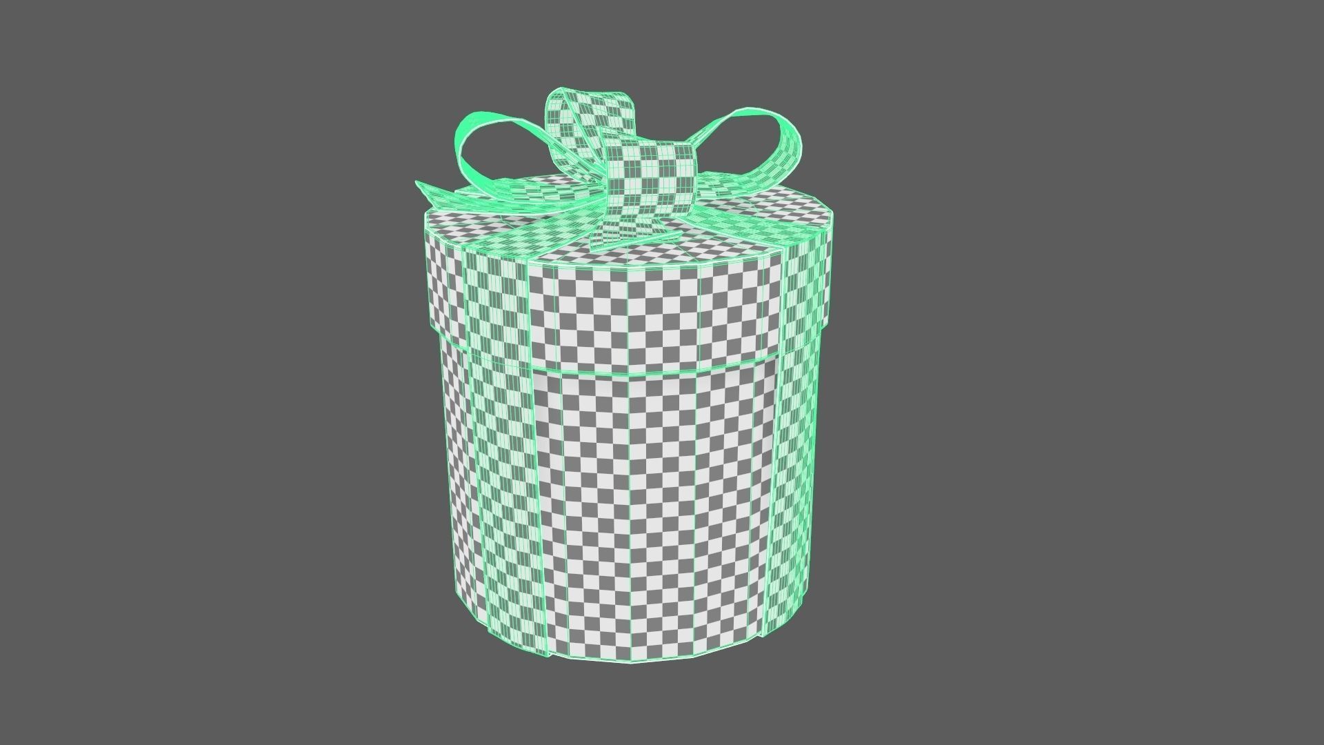 Christmas Gift Box 07 - V3 Low-poly 3D model_10