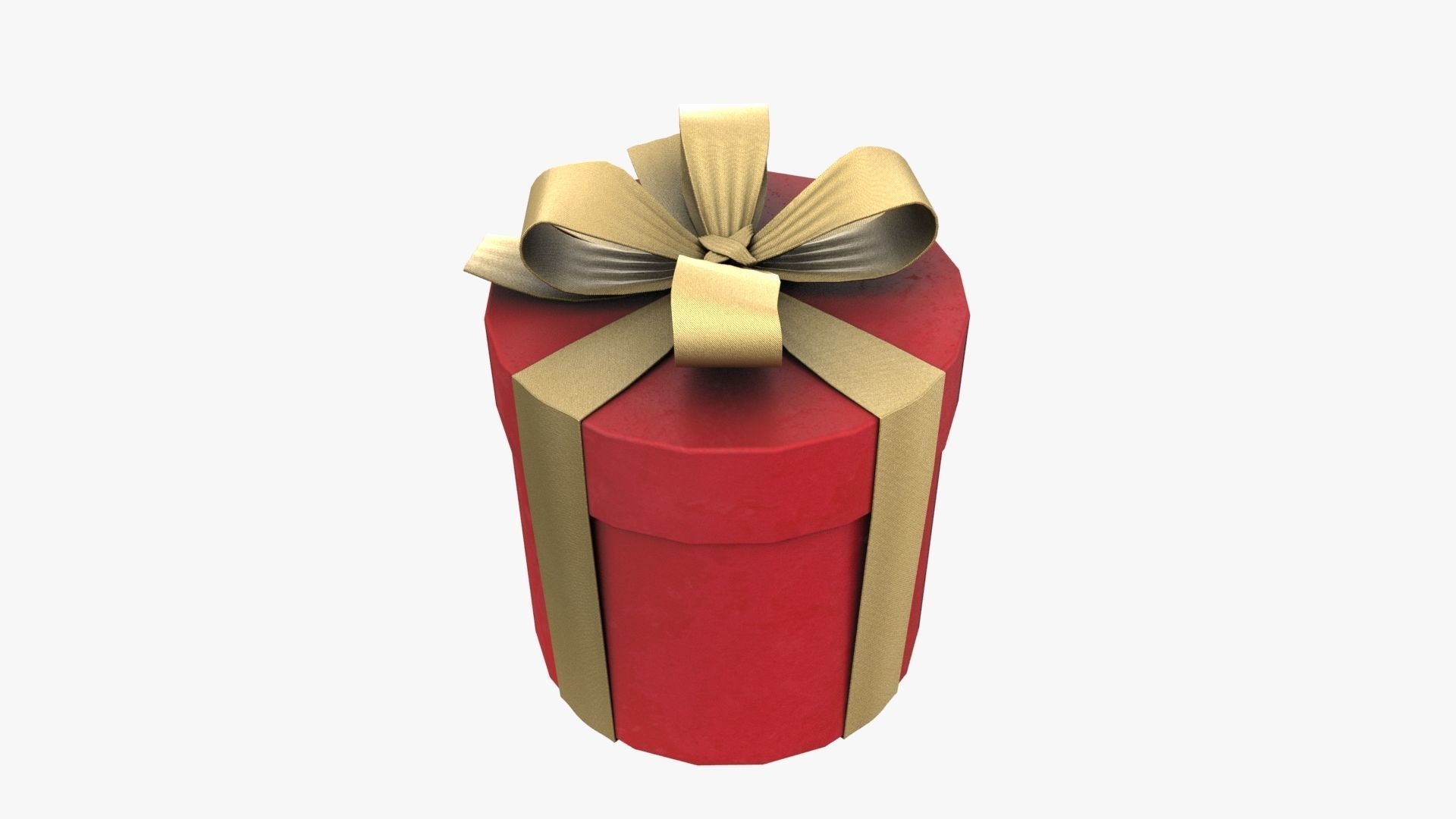 Christmas Gift Box 07 - V3 Low-poly 3D model_3