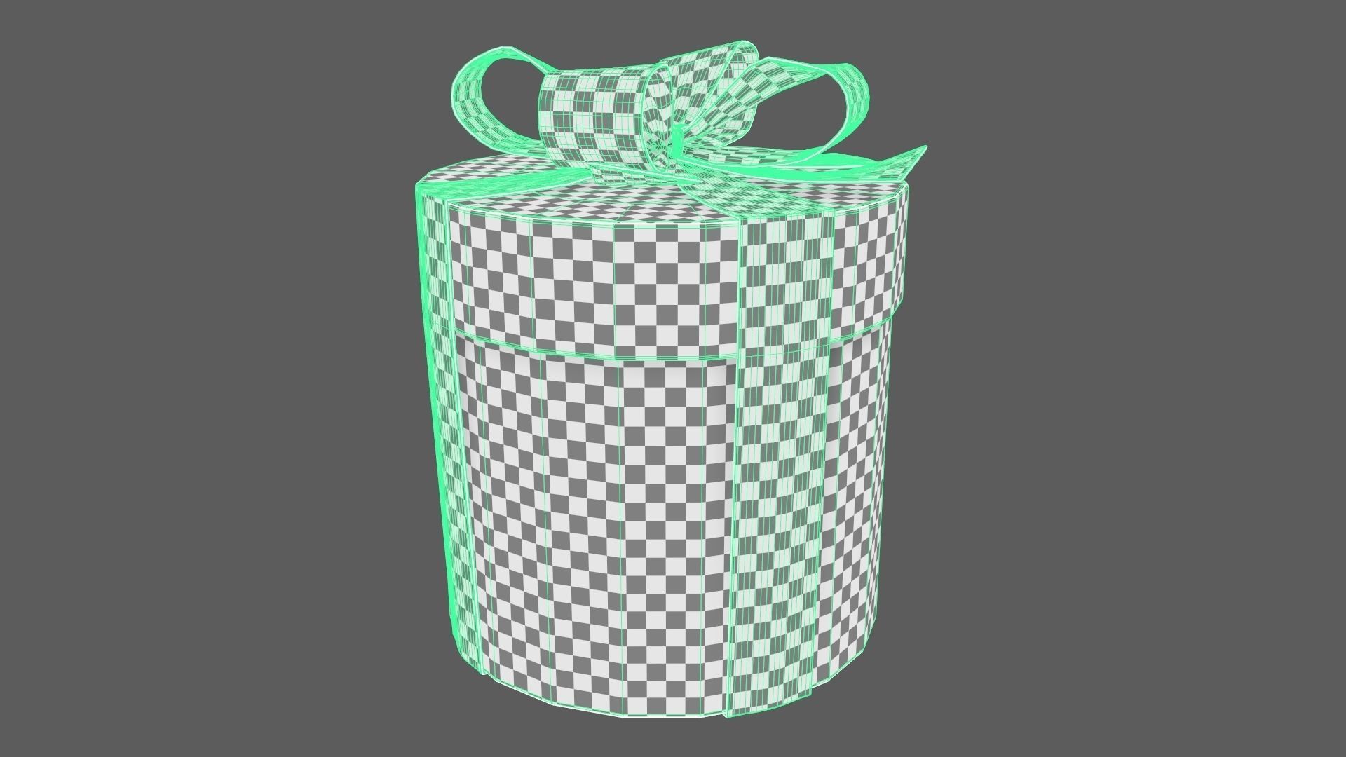 Christmas Gift Box 07 - V3 Low-poly 3D model_9