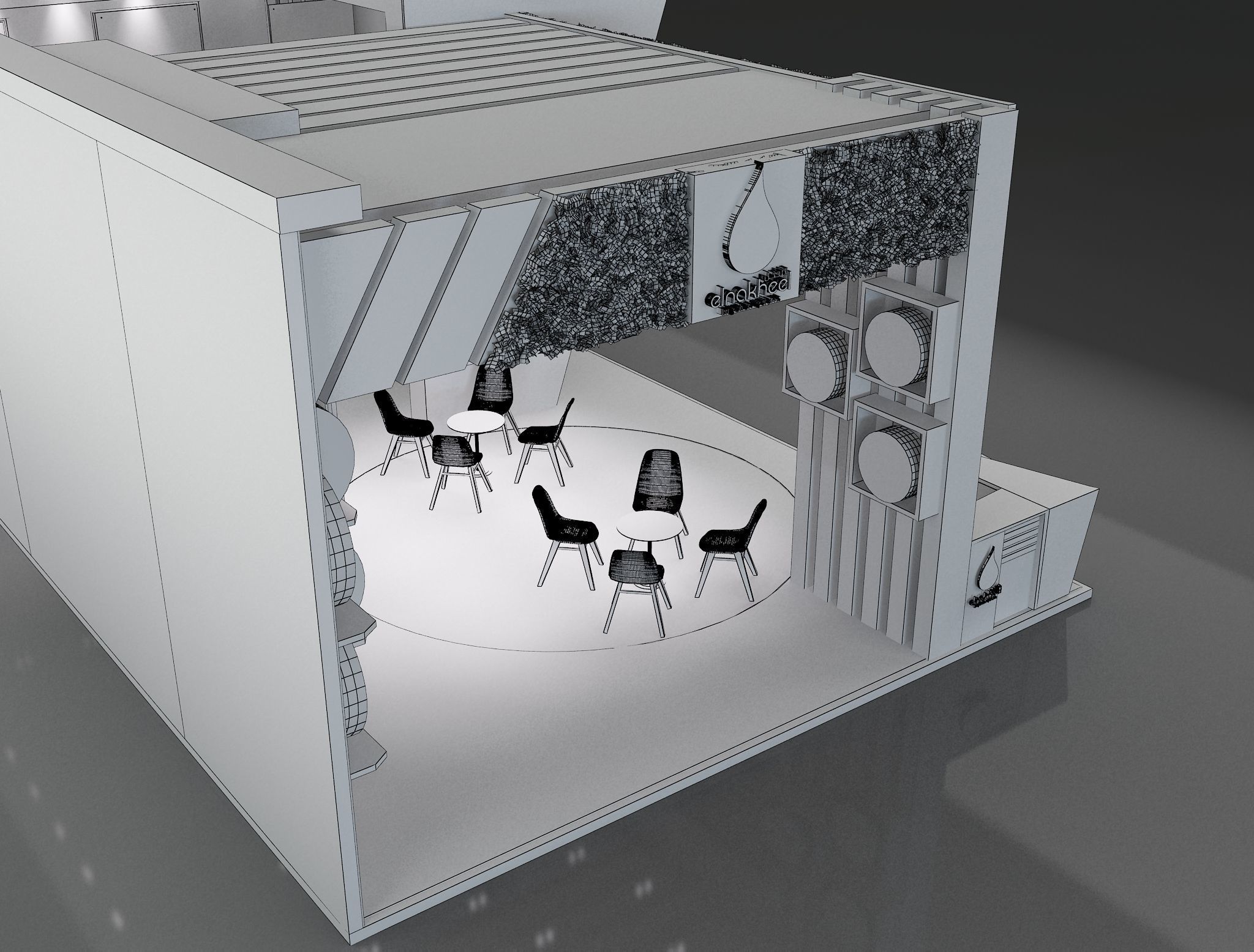 Booth Exhibition Stand a651 3D model_9