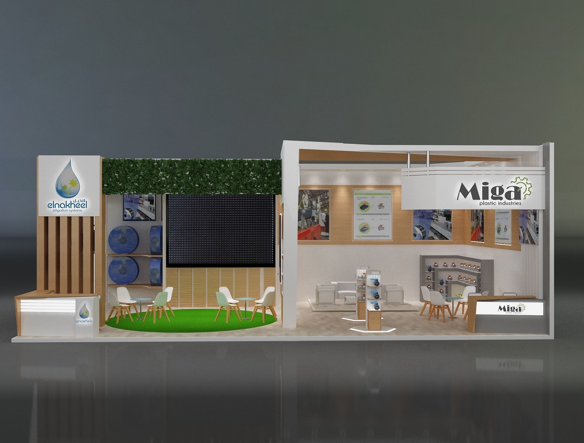 Booth Exhibition Stand a651 3D model_4