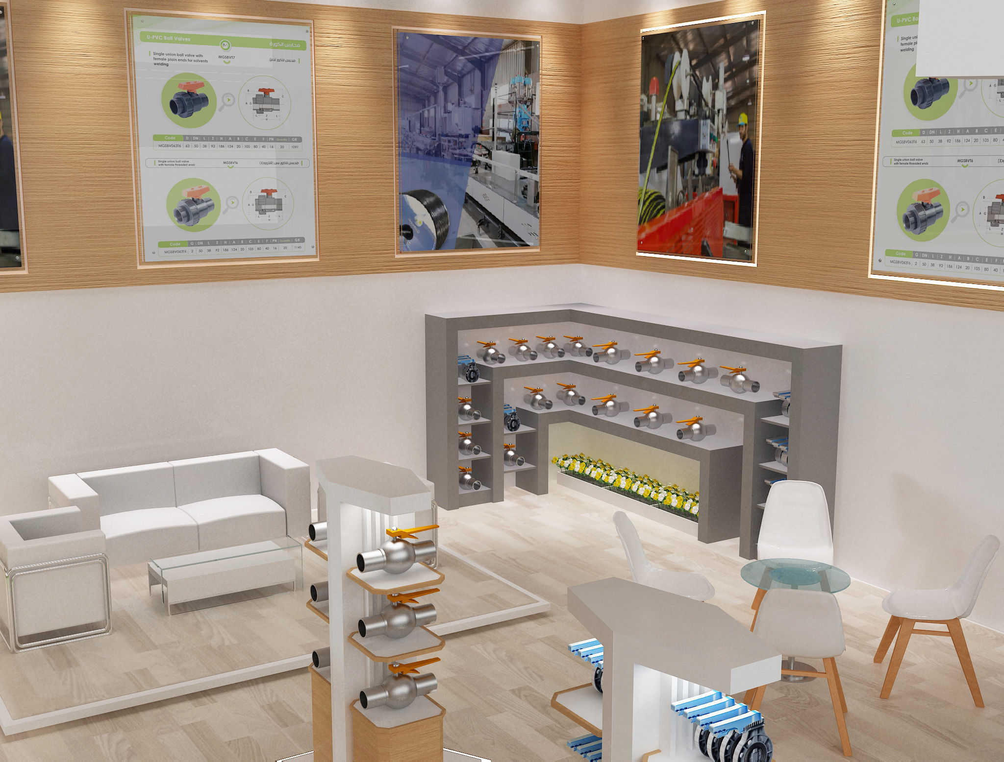 Booth Exhibition Stand a651 3D model_12