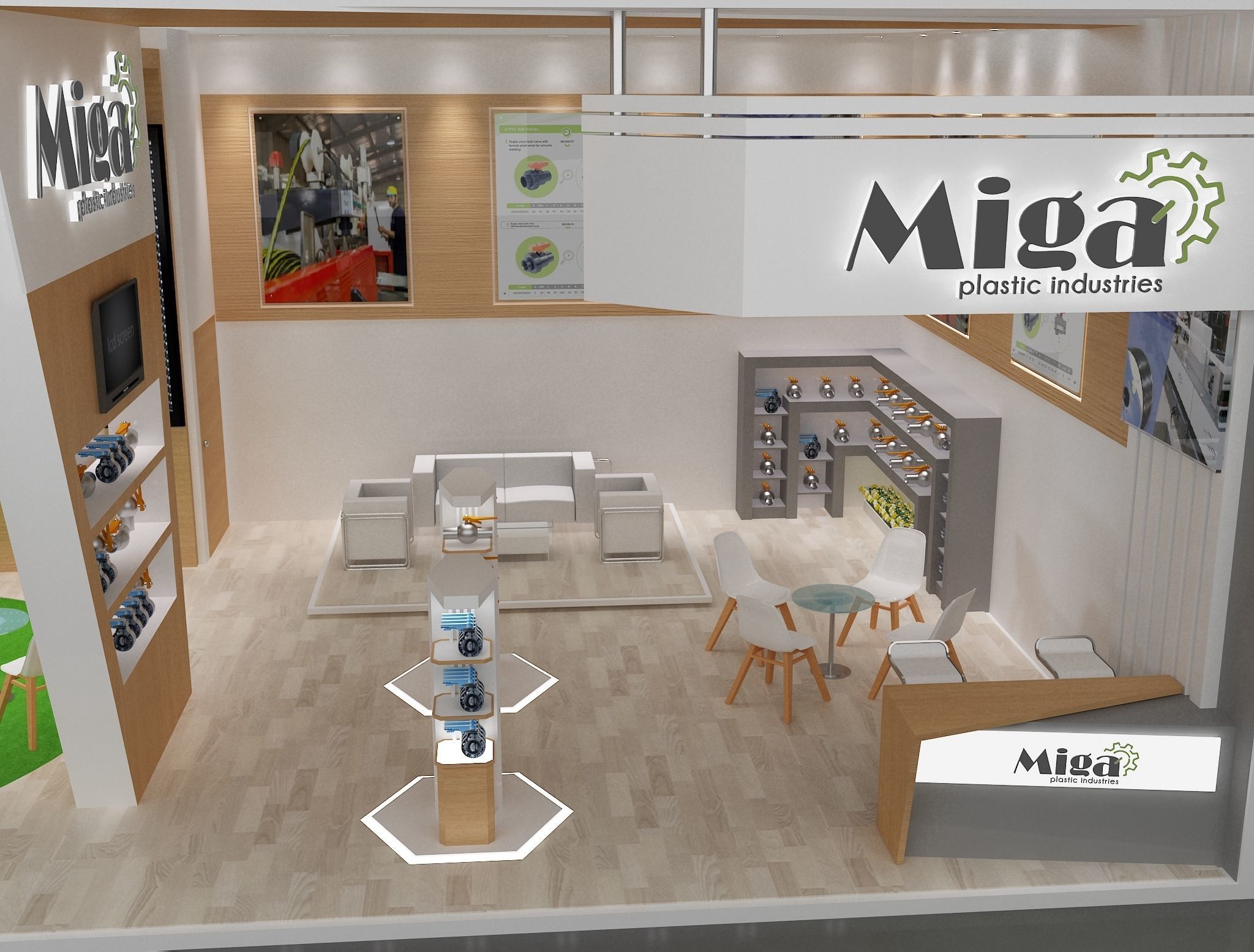 Booth Exhibition Stand a651 3D model_16