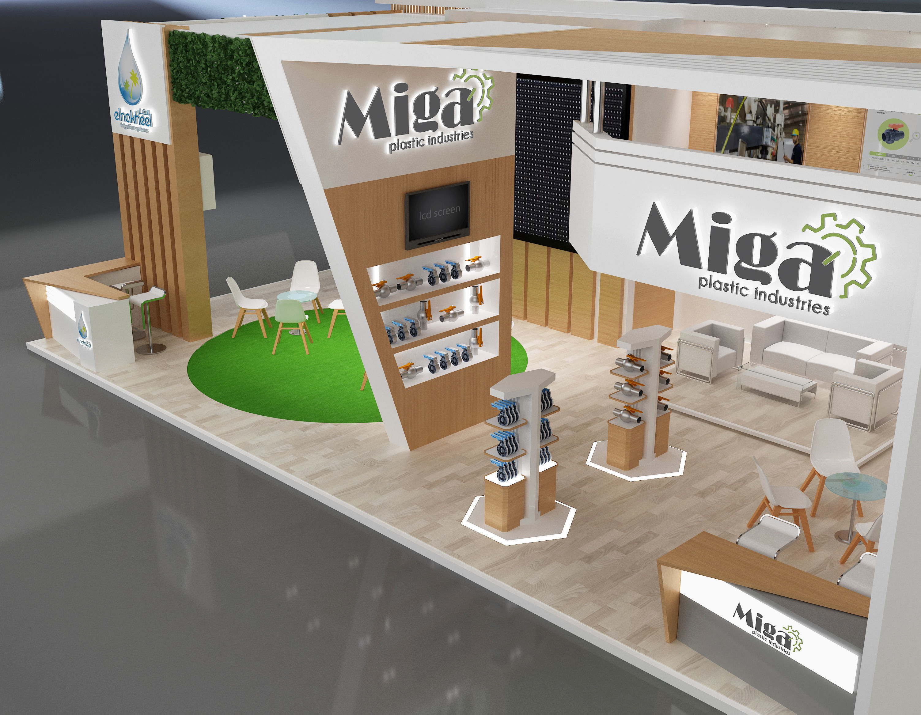 Booth Exhibition Stand a651 3D model_22