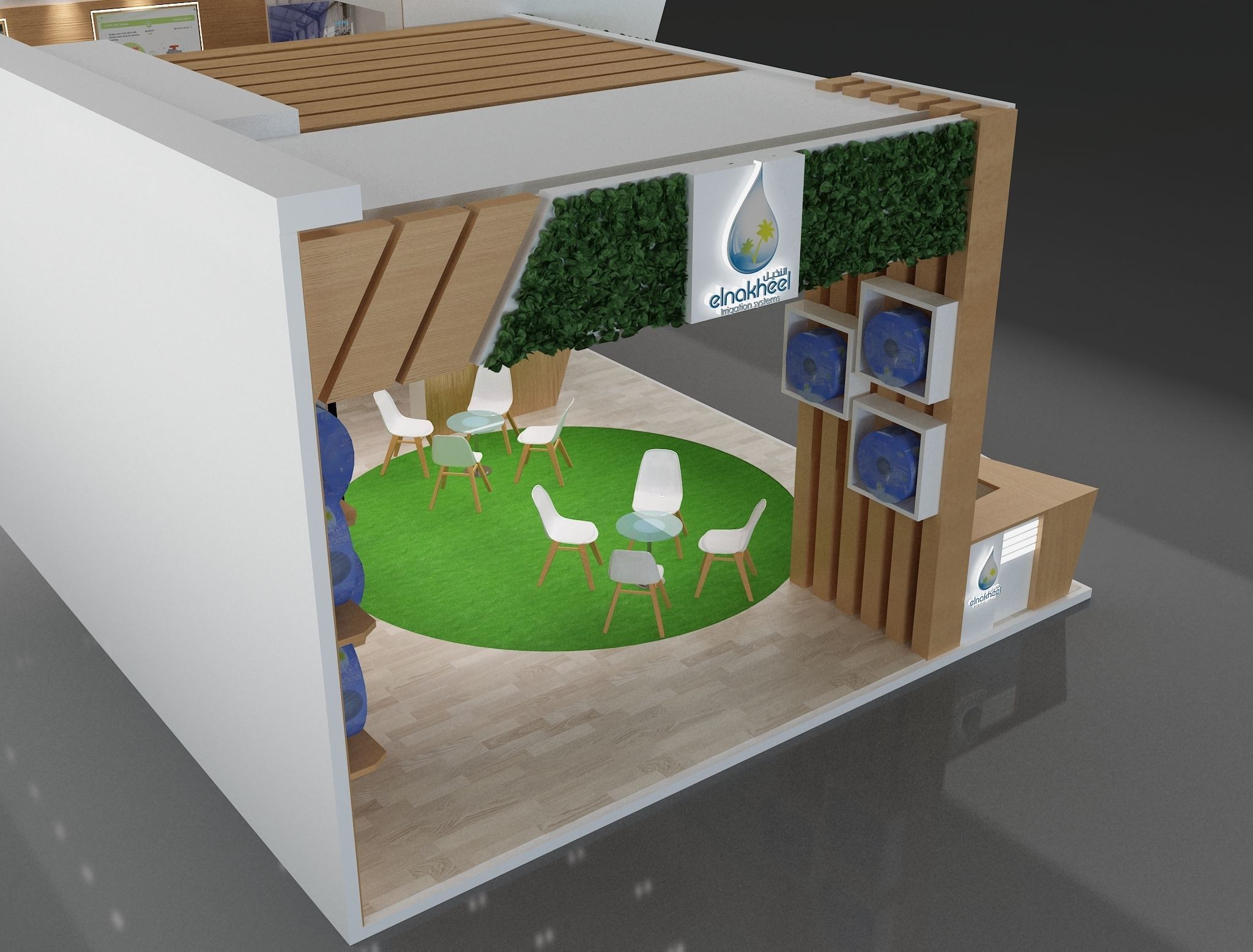 Booth Exhibition Stand a651 3D model_8
