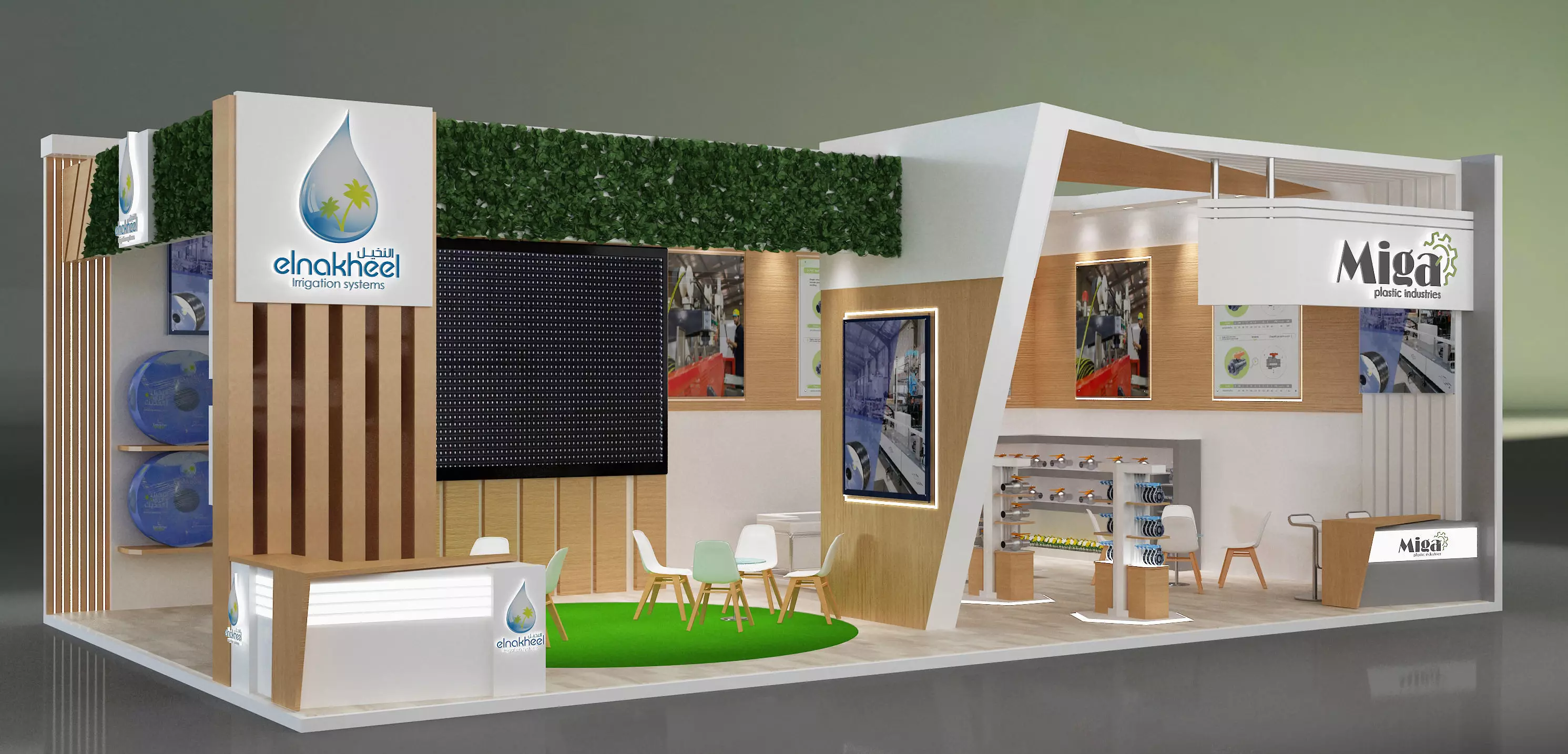 Booth Exhibition Stand a651 3D model_0