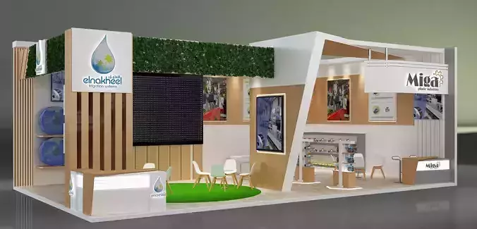 Booth Exhibition Stand a651 3D model