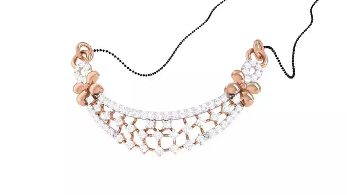 Diamond High Jewelry Pendant Necklace 3dm stl 3mf obj glb