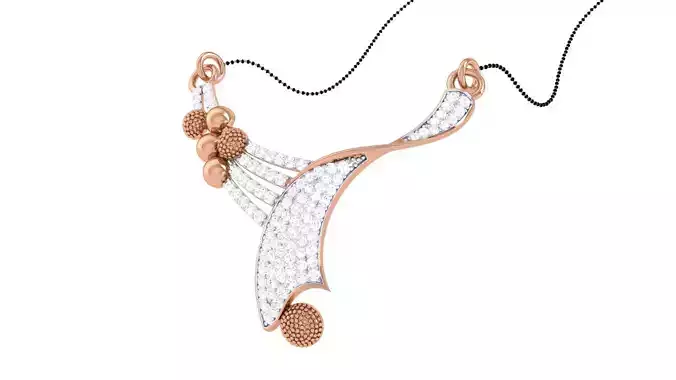 Diamond High Jewelry Pendant Necklace 3dm stl 3mf obj glb