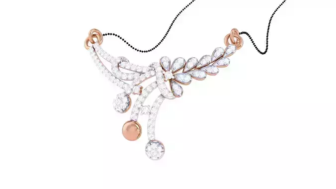 Diamond High Jewelry Pendant Necklace 3dm stl 3mf obj glb